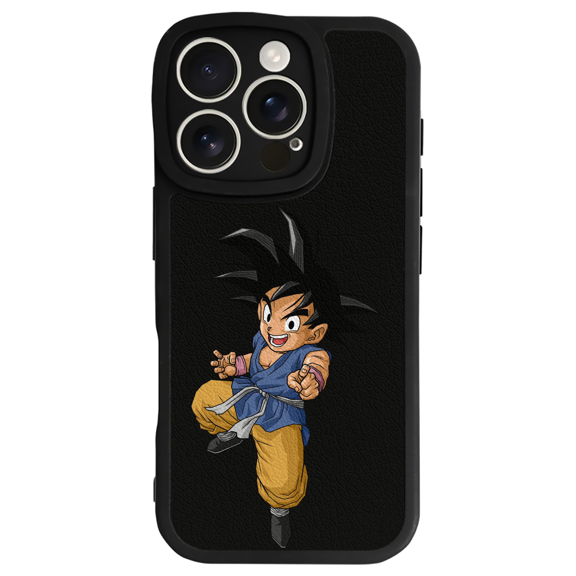 （画像用） ドラゴンボール 孫悟空（そん ごくう）Son Goku カカロット DRAGON BALL Kakarotto 【iPhone 16シリーズ対応】シリコンスマホケース（レザー調） 材質：シリコン